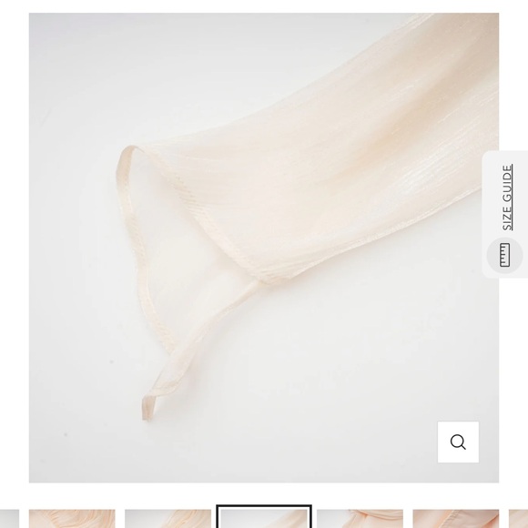 Cream Ruched Smocked Mini Sundress- New - XL - Picture 7 of 11